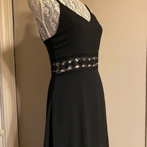 Zaful- Black dress- crocheted waist-Small
